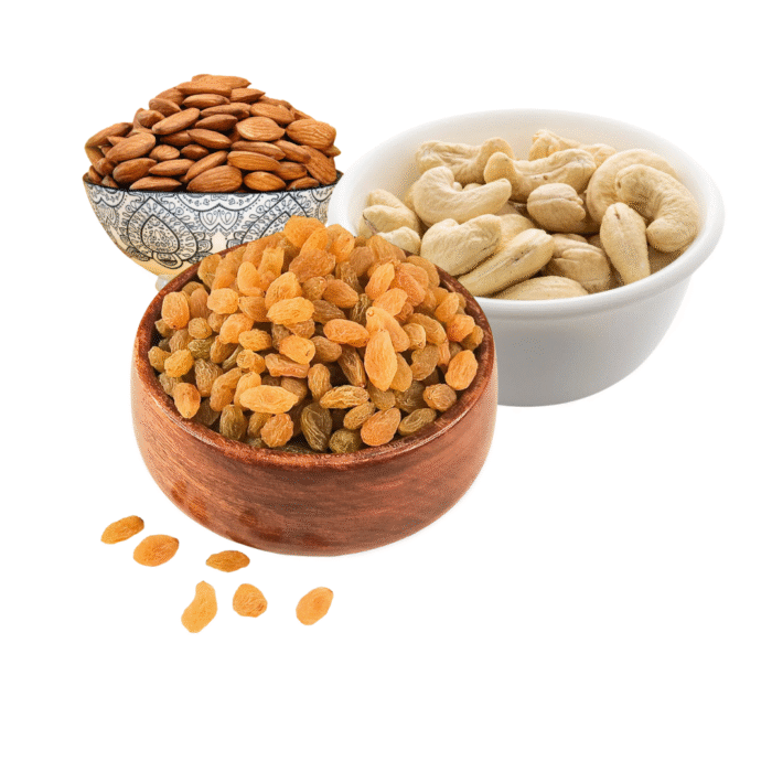 Almonds, Cashews & Raisins 650g