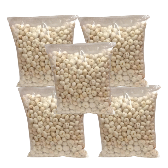 Natural Fox Nuts (Phool Makhana) 200g (Pack of 5)